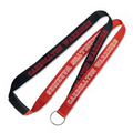 1" 2Tone Custom Silkscreen Lanyards with Breakaway